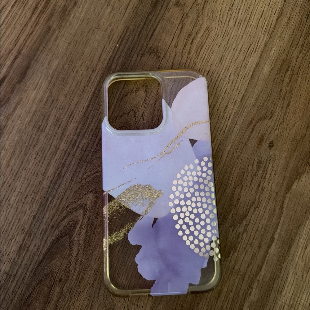 Stylish Purple and Gold Phone Case